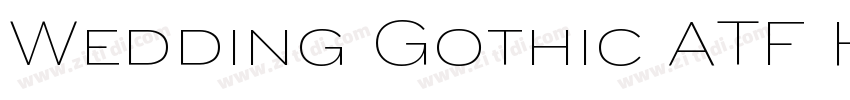 Wedding Gothic ATF H字体转换